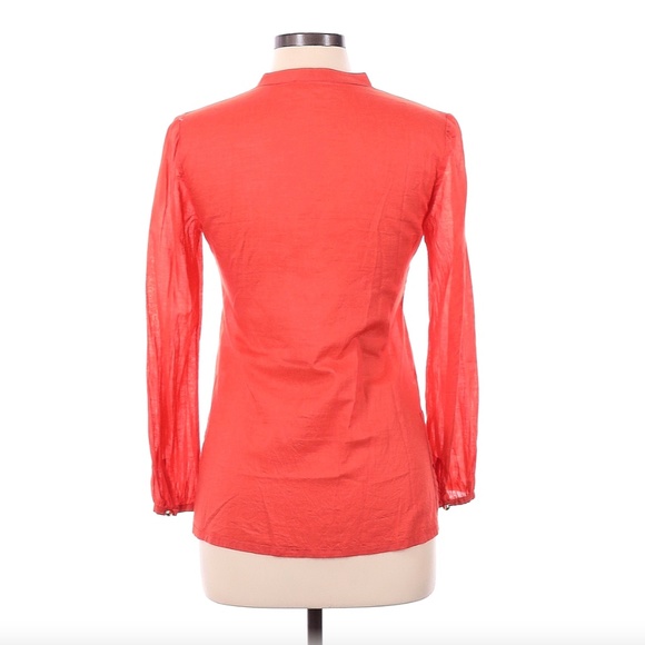 Tory Burch Long Sleeve Blouse with Ruffles - Picture 4 of 7